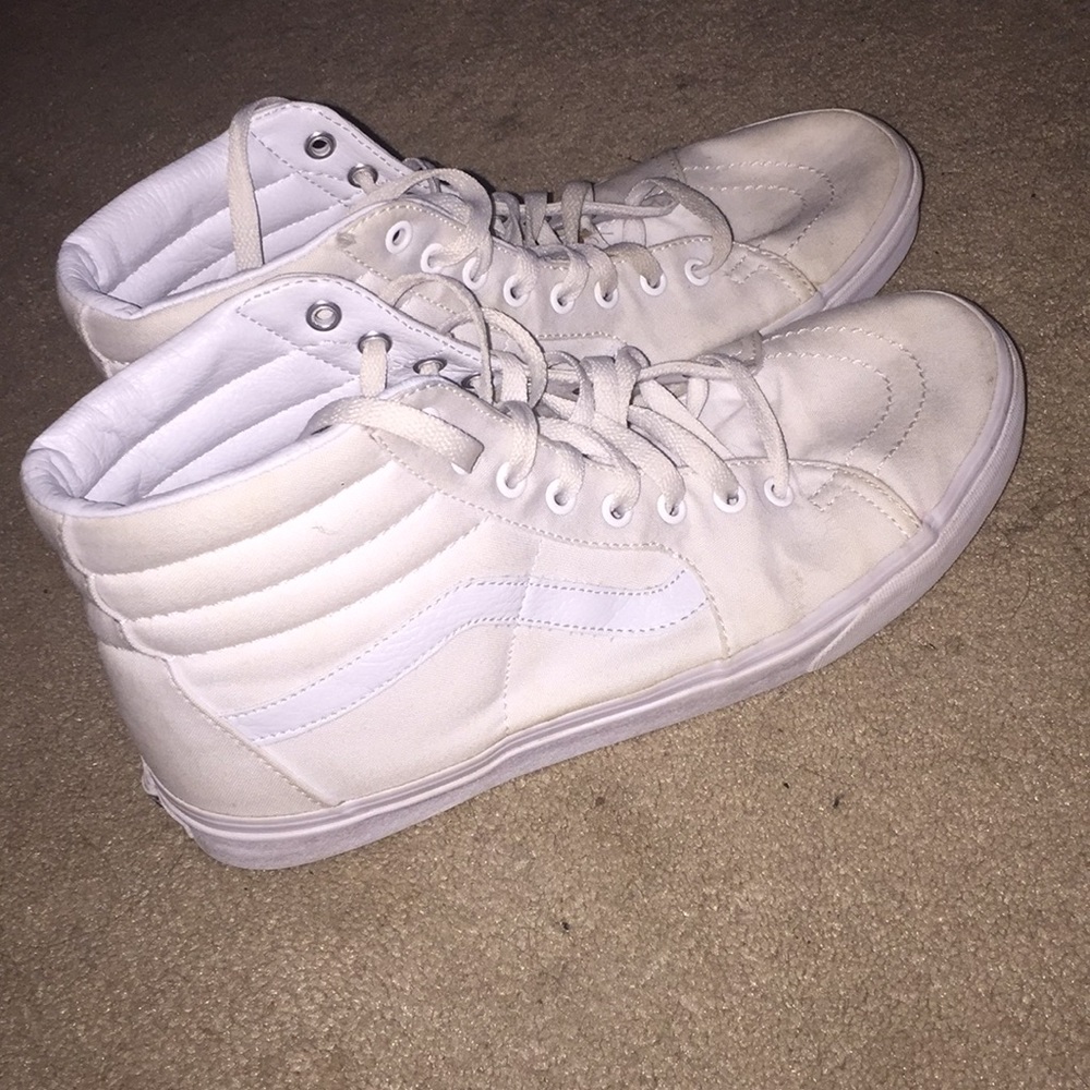 white old skool hightop vans